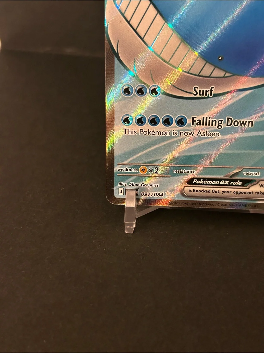2026 Pokémon TCG ME05 Pitch Black Wailord ex Full Art Secret Rare # 097/084